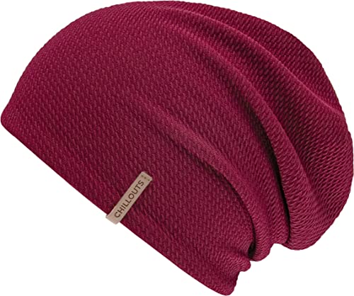 CHILLOUTS Damska czapka Sibu Hat Longbeanie, bordowa, ONE
