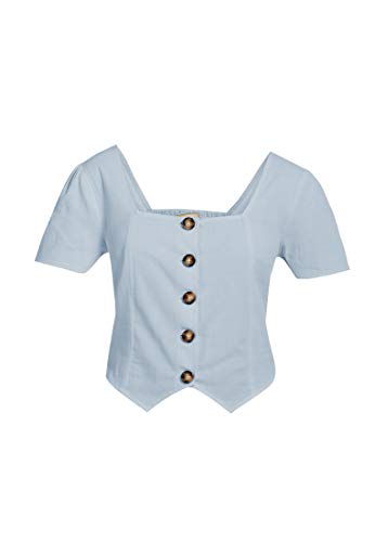 swirlie Bluzka damska, jasnoniebieski, XS