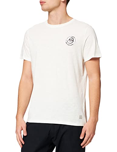Blend Męski T-Shirt Xmas Regular Fit, 110602/Snow White, XL