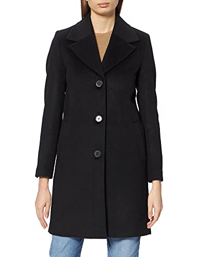 SELECTED FEMME BLACK Slfnew Sasja Wool Coat B Płaszcz damski, Czarny, 34