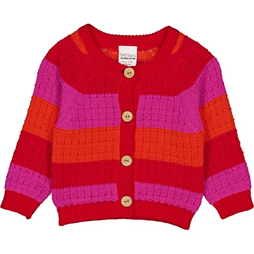 Fred's World by Green Cotton Dzianinowy kardigan dla niemowląt, Lollipop, 80
