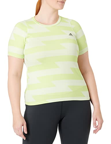 adidas Damska koszulka Rn Fast AOP, Almost Lime/Pulse Lime, XS
