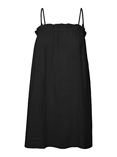 VERO MODA Damska sukienka Vmnatali Nia Singlet Short Dress WVN, czarny, L