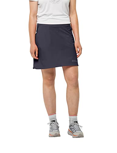 Jack Wolfskin Damski Hilltop Trail Skort W Rock, Graphite, 34, szary (Graphite), 34
