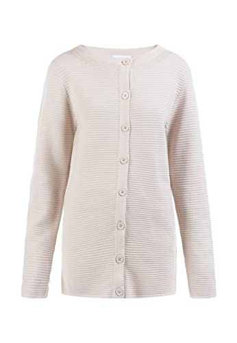 blonda Damski kardigan z guzikami 15624682-BL01, kremowy, XS/S, kremowy, XS-S