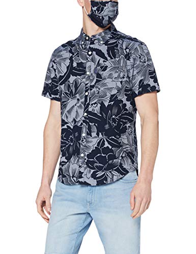 ORIGINAL PENGUIN Męska koszula z kwiatami Indigo