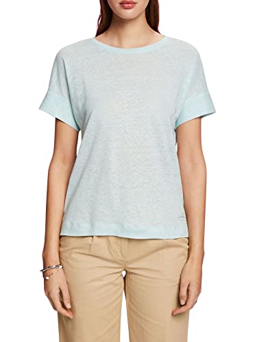 ESPRIT Collection T-shirt damski, 390/Light Aqua Green, XL