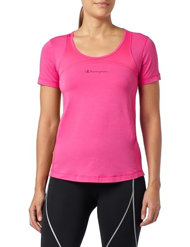 Champion Athletic C-Sport W-Cotton Fine Stretch Jersey S-s Regular Koszulka damska, Fuksja, L