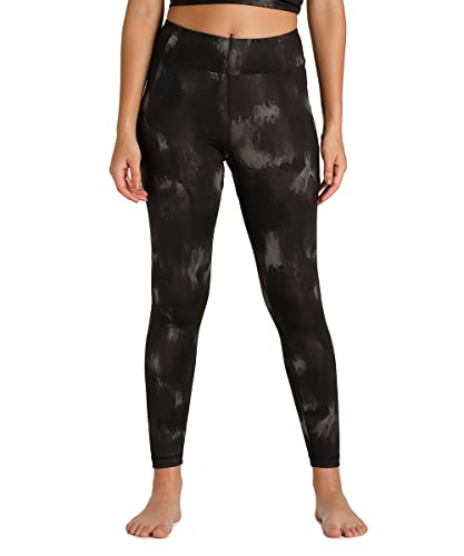 PUMA Damskie legginsy Studio Your Move AOP, Black Paint Stroke Print, L, Black Paint Stroke Print, L
