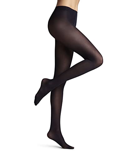 FALKE Kobiety Rajstopy Matt Deluxe 30 DEN W TI Przezroczyste 30 Den przezroczyste jednokolorowe 1 Para, Niebieski (Marine 6179), S