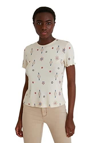 Desigual T-shirt damski Ts_giupessa, biały, XL