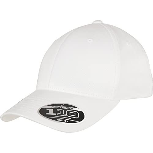 Flexfit Unisex 110 Organic Cap czapka baseballowa, biała, jeden rozmiar