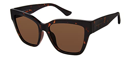 Prive' Revaux Bayside Babe/s Sunglasses, Brown Tort, 54 Unisex, Brązowy Tort, 54