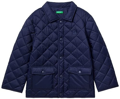 United Colors of Benetton Kurtka dla dzieci i młodzieży, Ciemnoniebieski 252, XL