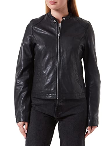 Freaky Nation Damska kurtka skórzana Summer Carol-FN, czarna, M, czarny, M