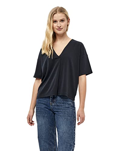 Desires Damska bluzka z dekoltem w serek, czarna, XL