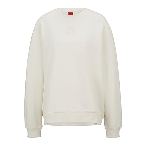 HUGO Bluza damska Classic Crew, Open White110, XXL
