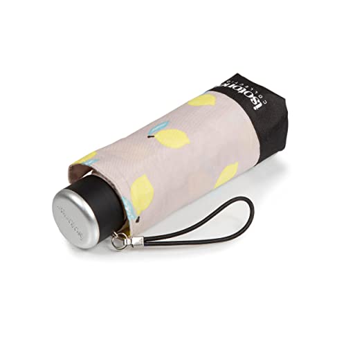 Isotoner Mini składany parasol damski, cytryna, Taille unique