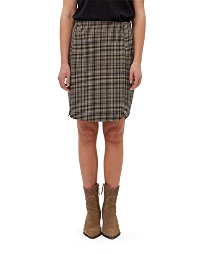 Desires Damska spódnica Enina, Cobblestone w kratę, L