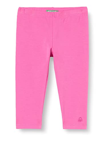 United Colors of Benetton Legginsy rzeźbione dla dziewczynki, Fuxia 1y8, 82