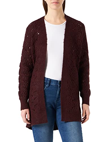 Q/S designed by Damska kurtka z długim rękawem Loose FIT, Dark Red Melange, S