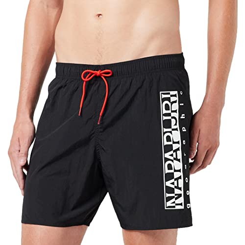 Napapijri Męskie spodnie do pływania V-Box, czarne 041, L