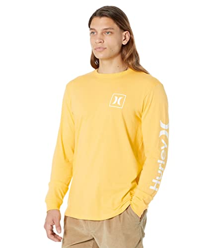 Hurley Evd OAO Icon LS T-shirt męski, wierzba maślana, S, wiklina, S