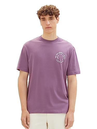 TOM TAILOR Denim T-shirt męski, 32248 - Dusty Grape, S