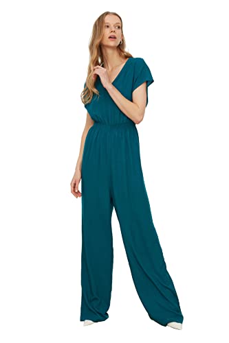 Trendyol Gipe Detaillierter Overall. Kombinezon damski, Petrol, 38