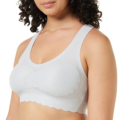 Sloggi Damski biustonosz Zero Feel Lace Top, Platino, S
