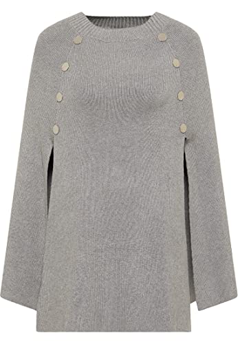 DreiMaster Klassik Damska czapka z dzianiny baradello, szary melanż, XS/S, szary melanż, XS-S