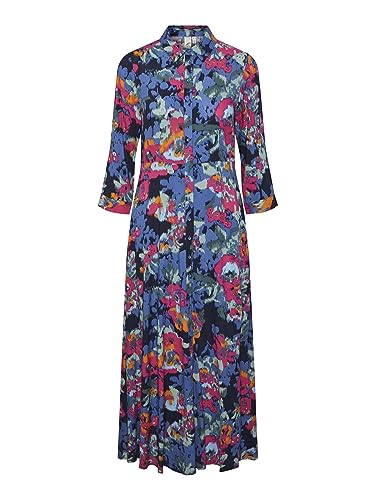 YAS Damska sukienka Yassavanna Long Shirt Dress S. Noos, Garden Topiary/Aop: Blury Print, XL