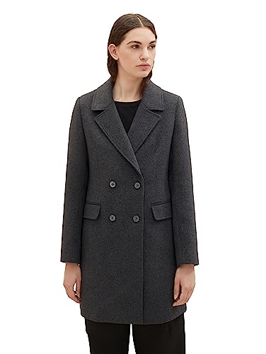 TOM TAILOR Denim Damski płaszcz Basic, 10522-shale Grey Melange, XXL