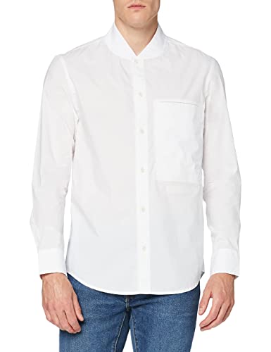 G-STAR RAW Męska koszula regularna bomber Collar Shirts, Biały (White D18990-4481-110), L