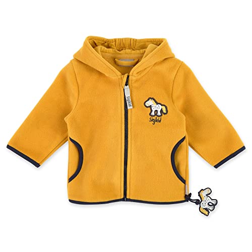 Sigikid Kurtka polarowa dla dziewczynek w rozmiarach od 62 do 98, żółty, 62 cm