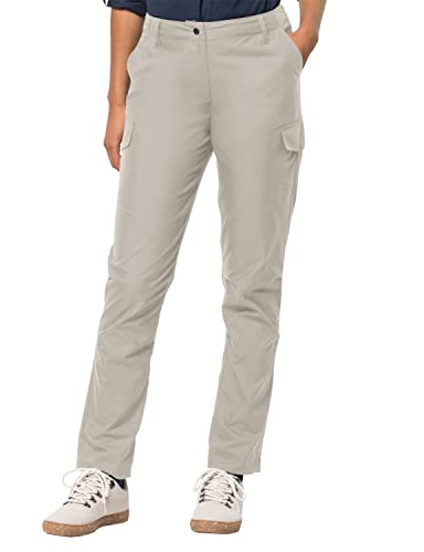 Jack Wolfskin Damskie Spodnie Lakeside Trip Pants W Spodnie Rekreacyjne, Dusty Grey, 44