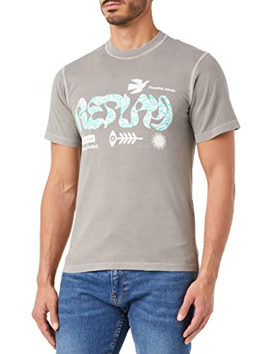 Replay Męski T-shirt M6587, szary (Nepali Grey), L, 585 Nepali Grey, L