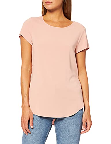 Vero Moda Vmbecca Plain Ss Top Ga Noos Koszulka Kobiety, Misty Rose, S