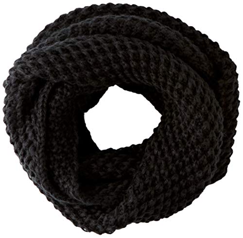 LEVIS FOOTWEAR AND AKCESORIES Klasyczna dzianina Infinity szalik na chłodne dni, Nero, rozmiar uniwersalny