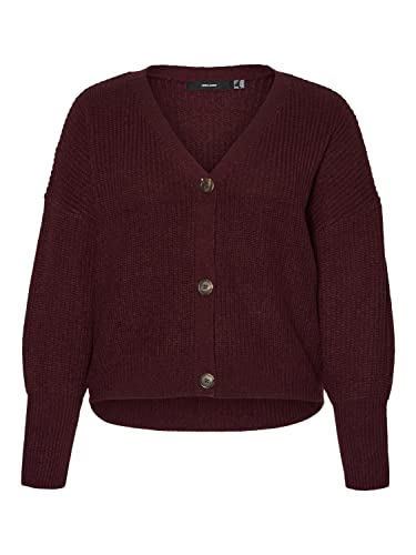 VERO MODA CURVE Vmlea Ls V-Neck Cuff Cardigan Noos Cur kardigan z dzianiny, Degustacja wina, 46/48