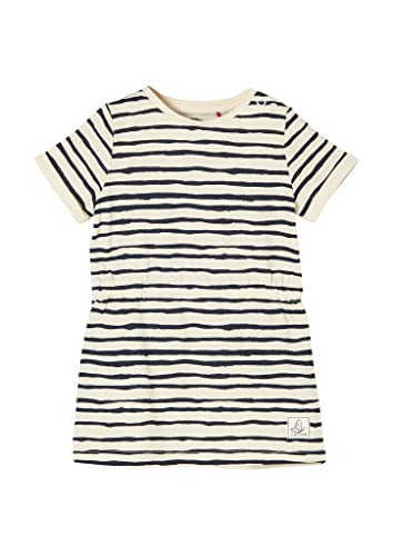 s.Oliver Unisex - dziecięca sukienka dżersejowa ze wzorem w paski, 08a6, 86 cm