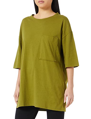 Sisley Koszulka damska 3MCHL102D, zielona 20T, L