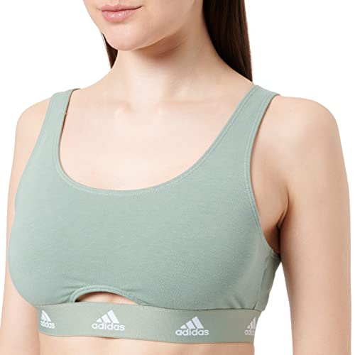 adidas Damska braletka typu stanik, olive green, M
