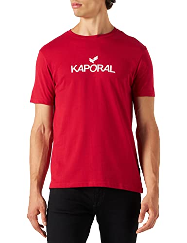 Kaporal Męski t-shirt Leres Lires model-rubinowy kolor-rozmiar L, L