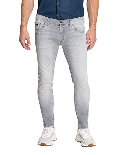 Pioneer Spodnie męskie z 5 kieszeniami, stretch dżinsy, Light Grey Fashion, 29 W / 32 L, Light Grey Fashion, 29W / 32L