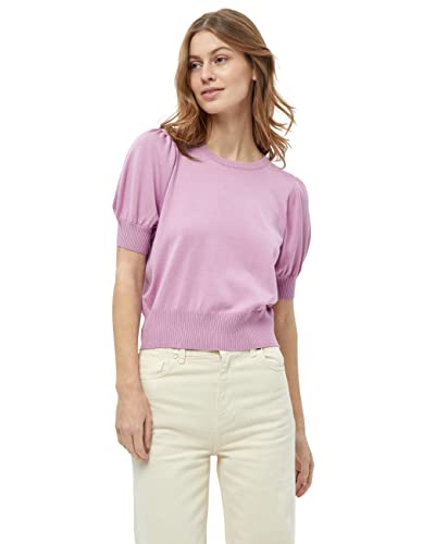 Minus Damska koszulka z dzianiny Liva Lupine Purple, S, Fioletowy łubinowy, S