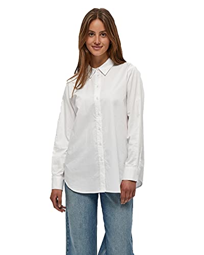 Minus Vaia damska koszulka oversize, 200 biały, 46