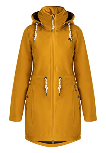 Schmuddelwedda płaszcz softshell damski 34313678, musztardowy, XL