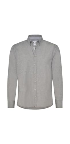 BRAX Męska koszula w stylu Daniel C Light Smart męska koszula w delikatnej flanelowej koszuli z kołnierzem zapinanym na guziki, Deep Pine, XL