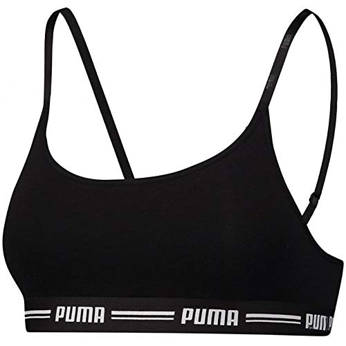 PUMA damski biustonosz, Czarny (czarny 200), L